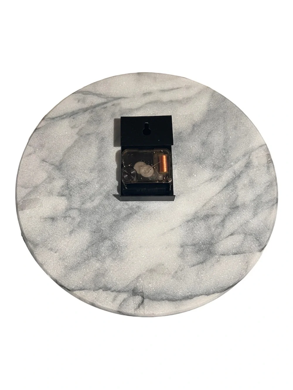 EUC - Article Solid Marble Wall Clock with Gold Hands